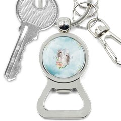 Cute Little Maltese With Flowers Bottle Opener Key Chains by FantasyWorld7