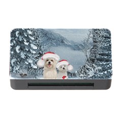 Christmas, Cute Dogs And Squirrel With Christmas Hat Memory Card Reader With Cf by FantasyWorld7