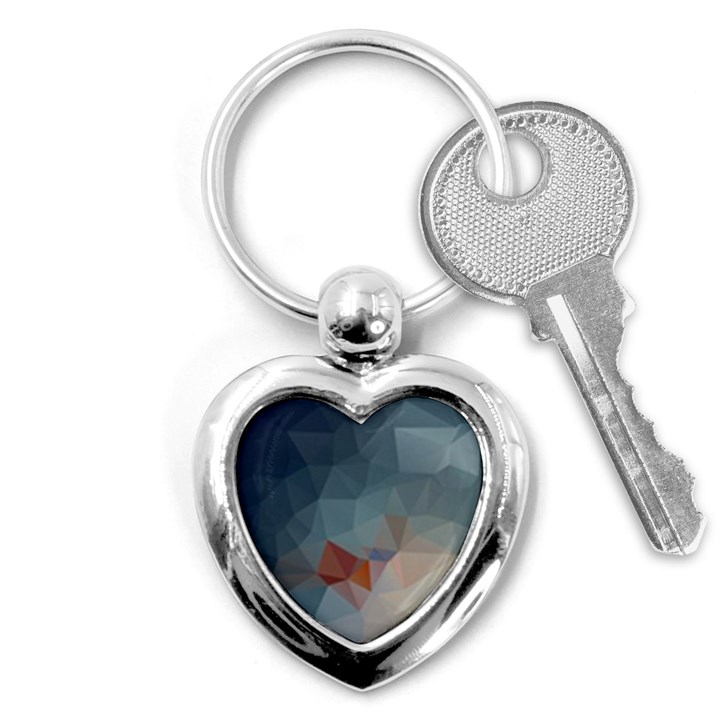 Triangle Geometry Trigonometry Key Chains (Heart) 