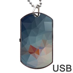 Triangle Geometry Trigonometry Dog Tag Usb Flash (one Side) by Mariart