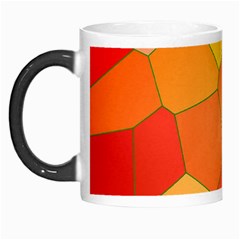 Background Pattern Orange Mosaic Morph Mugs by Mariart