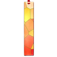 Background Pattern Orange Mosaic Large Book Marks by Mariart