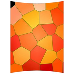 Background Pattern Orange Mosaic Back Support Cushion by Mariart