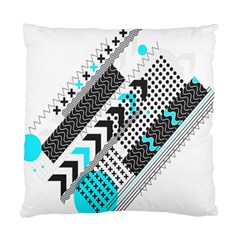 Green Geometric Abstract Standard Cushion Case (two Sides) by Mariart