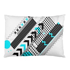 Green Geometric Abstract Pillow Case by Mariart