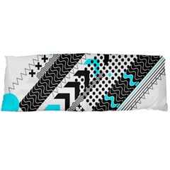 Green Geometric Abstract Body Pillow Case (dakimakura) by Mariart