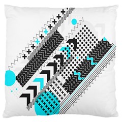 Green Geometric Abstract Standard Flano Cushion Case (one Side) by Mariart