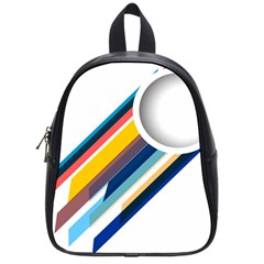 Vector Geometric Polygons And Circles School Bag (small) by Mariart