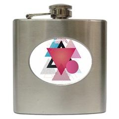 Geometric Line Patterns Hip Flask (6 Oz) by Mariart