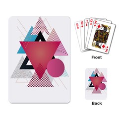 Geometric Line Patterns Playing Cards Single Design by Mariart