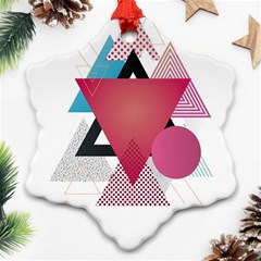 Geometric Line Patterns Ornament (snowflake) by Mariart