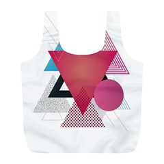 Geometric Line Patterns Full Print Recycle Bag (l) by Mariart