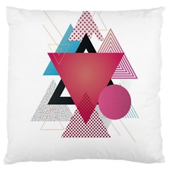 Geometric Line Patterns Large Flano Cushion Case (one Side) by Mariart