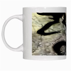 Black Love Browning Deer Camo White Mugs