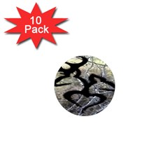 Black Love Browning Deer Camo 1  Mini Magnet (10 pack) 