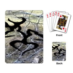 Black Love Browning Deer Camo Playing Cards Single Design