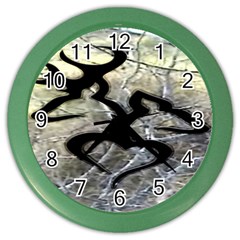 Black Love Browning Deer Camo Color Wall Clock