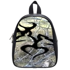 Black Love Browning Deer Camo School Bag (Small)