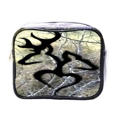 Black Love Browning Deer Camo Mini Toiletries Bag (One Side)