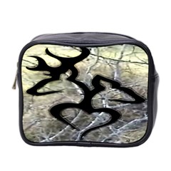 Black Love Browning Deer Camo Mini Toiletries Bag (Two Sides)