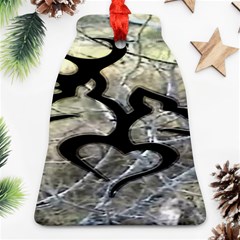 Black Love Browning Deer Camo Ornament (Bell)