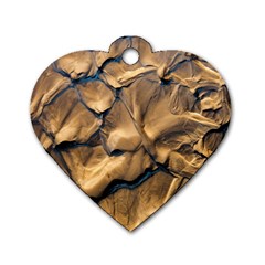 Mud Muddy Dog Tag Heart (one Side) by Mariart