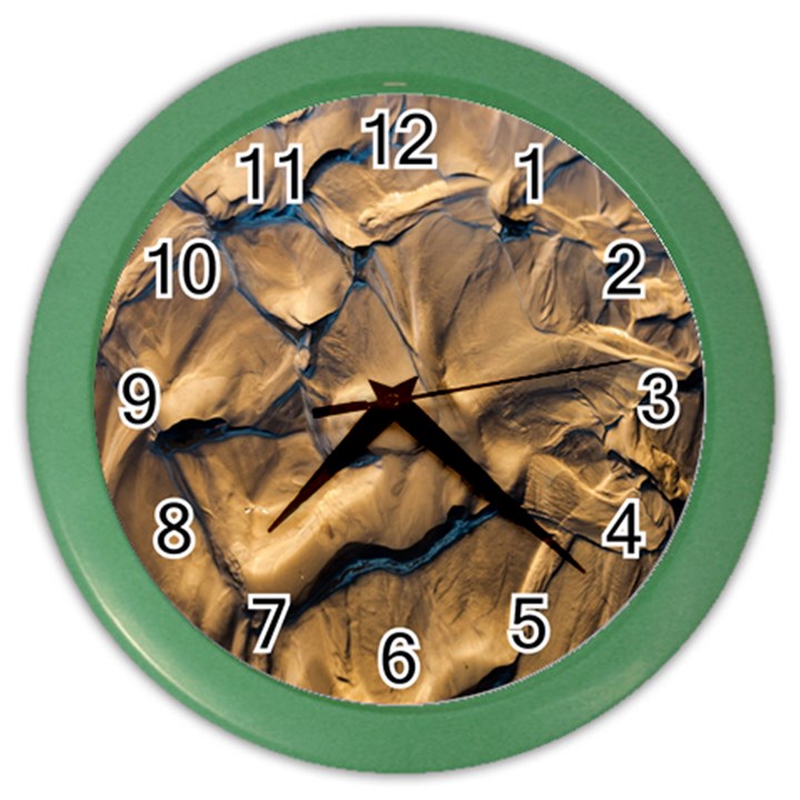 Mud Muddy Color Wall Clock