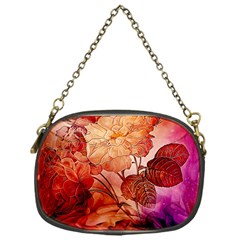 Flower Power, Colorful Floral Design Chain Purse (one Side) by FantasyWorld7