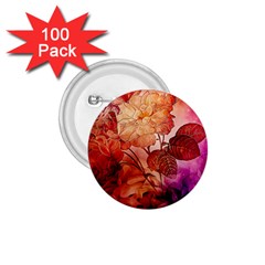 Flower Power, Colorful Floral Design 1 75  Buttons (100 Pack)  by FantasyWorld7