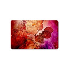 Flower Power, Colorful Floral Design Magnet (name Card) by FantasyWorld7