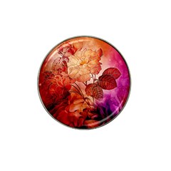 Flower Power, Colorful Floral Design Hat Clip Ball Marker (10 Pack) by FantasyWorld7