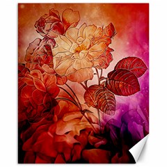 Flower Power, Colorful Floral Design Canvas 16  X 20  by FantasyWorld7