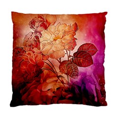 Flower Power, Colorful Floral Design Standard Cushion Case (two Sides) by FantasyWorld7