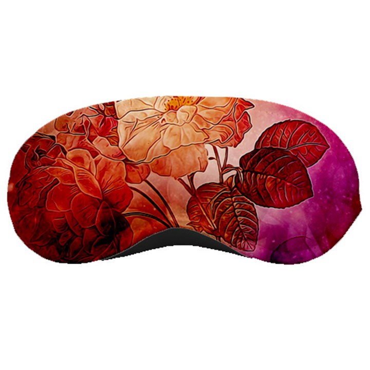 Flower Power, Colorful Floral Design Sleeping Masks