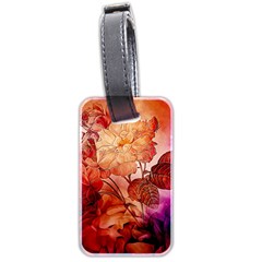 Flower Power, Colorful Floral Design Luggage Tags (two Sides) by FantasyWorld7