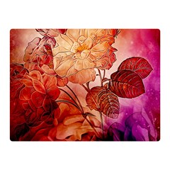 Flower Power, Colorful Floral Design Double Sided Flano Blanket (mini)  by FantasyWorld7