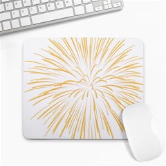 Yellow Firework Transparent Large Mousepads by Mariart