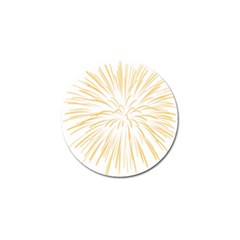 Yellow Firework Transparent Golf Ball Marker (10 Pack) by Mariart