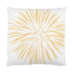 Yellow Firework Transparent Standard Cushion Case (one Side) by Mariart