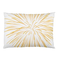 Yellow Firework Transparent Pillow Case by Mariart