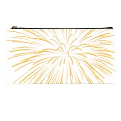 Yellow Firework Transparent Pencil Cases by Mariart