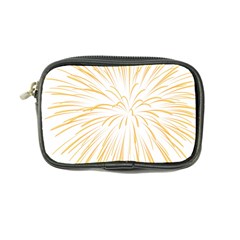 Yellow Firework Transparent Coin Purse by Mariart