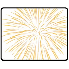 Yellow Firework Transparent Fleece Blanket (medium)  by Mariart