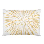 Yellow Firework Transparent Pillow Case (Two Sides) Front