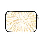 Yellow Firework Transparent Apple iPad Mini Zipper Cases Front