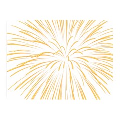 Yellow Firework Transparent Double Sided Flano Blanket (mini) 