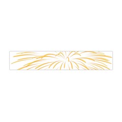 Yellow Firework Transparent Flano Scarf (mini) by Mariart