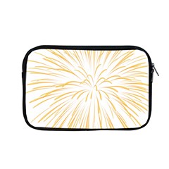 Yellow Firework Transparent Apple Macbook Pro 13  Zipper Case by Mariart