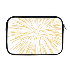 Yellow Firework Transparent Apple Macbook Pro 17  Zipper Case by Mariart