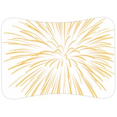 Yellow Firework Transparent Velour Seat Head Rest Cushion